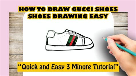 how to draw gucci shoes|gucci shoes drawing guide.